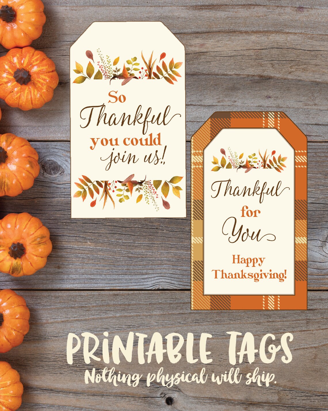 Thanksgiving Favor Tags Printable Thanksgiving Tags I'm | Etsy