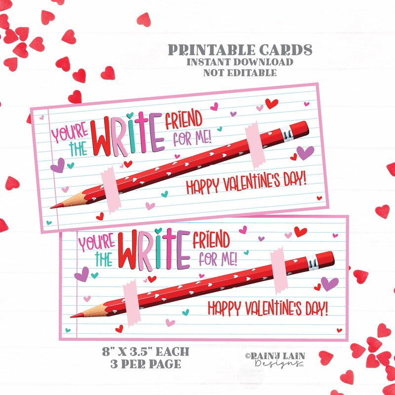 Classmate Valentines - Etsy