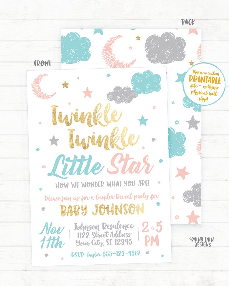 twinkle twinkle little star gender reveal twinkle twinkle little star gender reveal