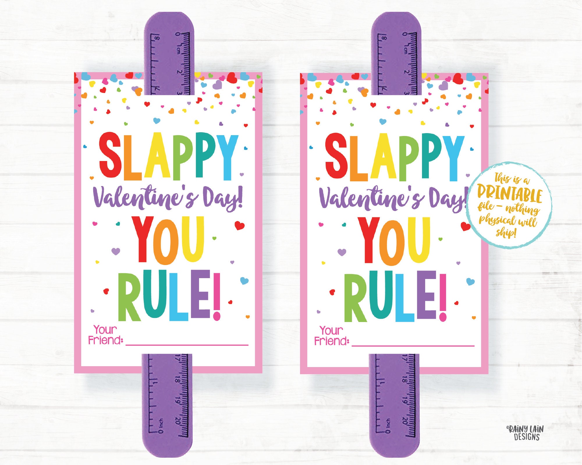slappy valentine s day you rule valentine slap bracelet etsy ireland