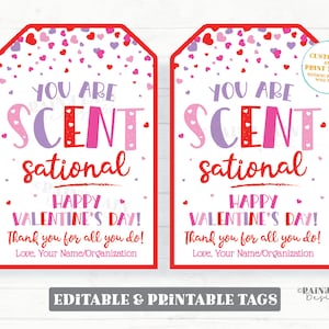 Sie sind Scent-Sational Valentinstag-Tag, Personal Wertschätzung Lehrer PTO Danke Potpourri Kerze Handmade Bad ätherische Öle Nicht-Süßigkeiten