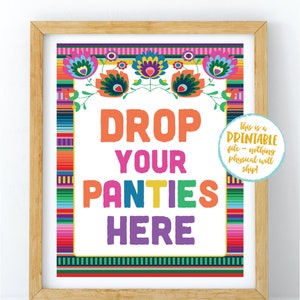 Drop Your Panties Sign, Drop Your Panties Here Sign, Bridal Shower ...