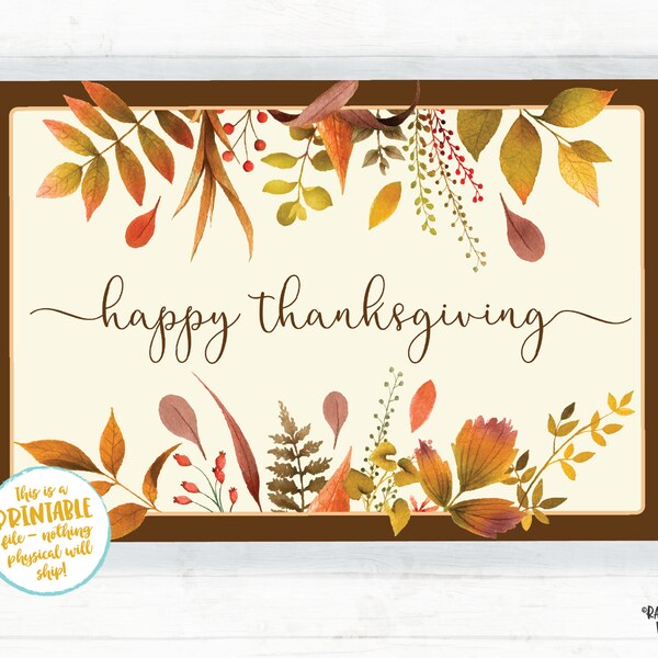 Thanksgiving Decorations - Etsy