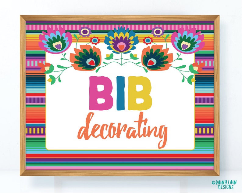 Bib Decorating Sign Baby Fiesta Sign Fiesta Baby Shower Etsy Bib Decorating Sign Baby Fiesta Sign Fiesta Baby Shower Etsy