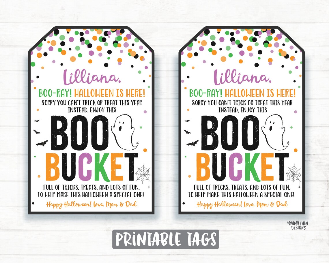 Boo Bucket Tags Halloween Boo Basket 2020 Halloween Printable Etsy Boo Bucket Tags Halloween Boo Basket 2020 Halloween Printable Etsy