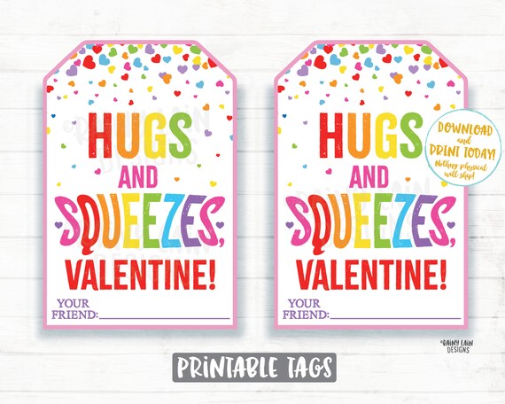Squeeze Valentine Hugs and Squeezes Squishie Applesauce | Etsy