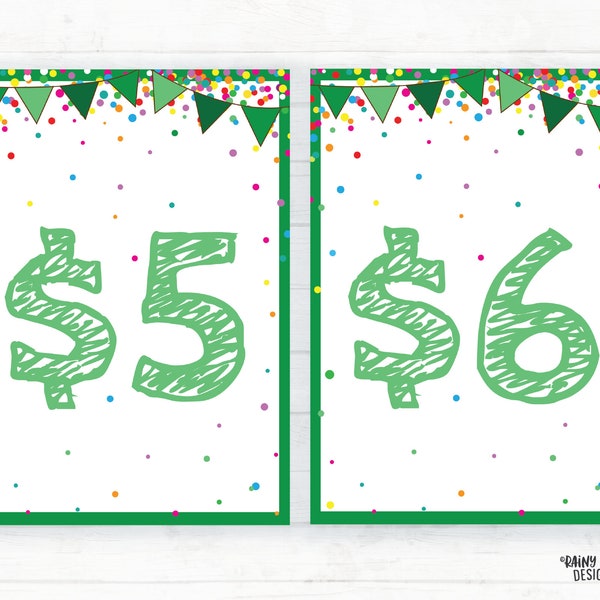 Cookie Price Signs, Bake Sale Cookie Pricing Signs, Cookie Booth Signs, Cookie Booth Printable Cookie Sign, Cookie Booth Decorations