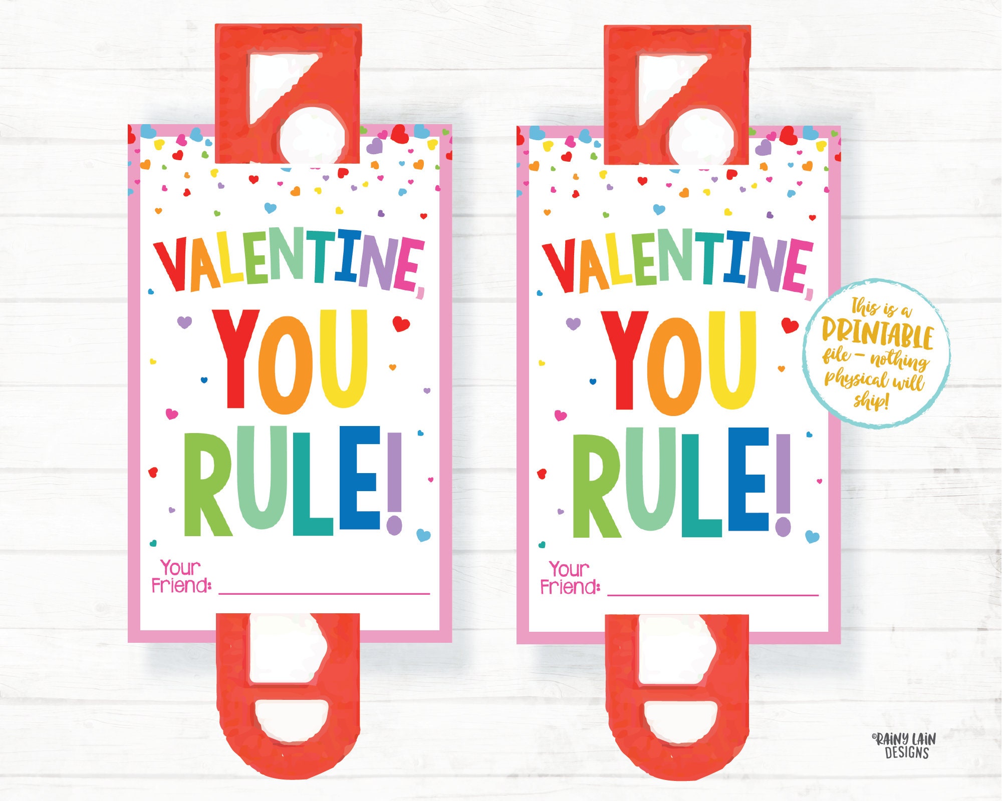 you rule valentine ruler valentine tags tracing ruler etsy
