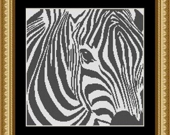 Punto Cruz Zebra Etsy