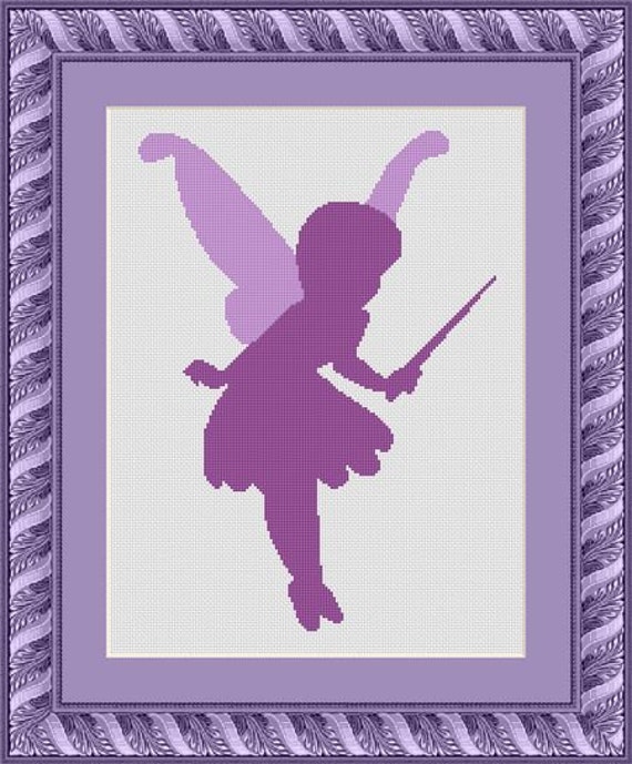 FAIRY/ FEE Counted cross stitch pattern /grille point de Etsy