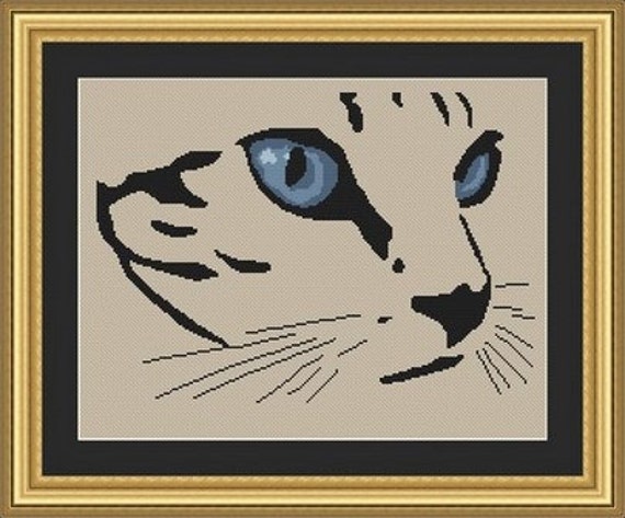Cat Chat Counted Cross Stitch Pattern Grille Point De Croix Etsy Cat Chat Counted Cross Stitch Pattern Grille Point De Croix Etsy