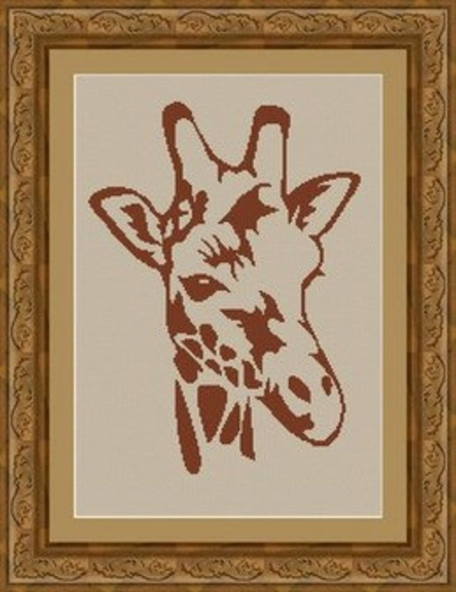 GIRAFFE/ GIRAFE Counted cross stitch pattern /grille point de Etsy