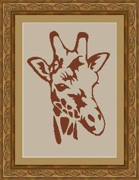 GIRAFFE/ GIRAFE Counted cross stitch pattern /grille point de Etsy
