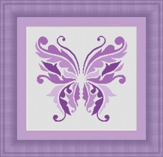 S bouquet de fleurs cœur et papillon Fête Mères cartes cross stitch chart