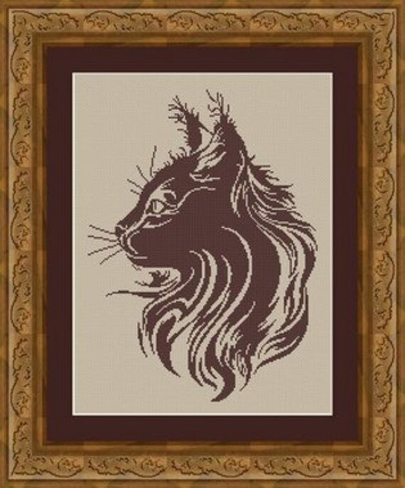 Cat Chat Counted Cross Stitch Pattern Grille Point De Etsy Cat Chat Counted Cross Stitch Pattern Grille Point De Etsy