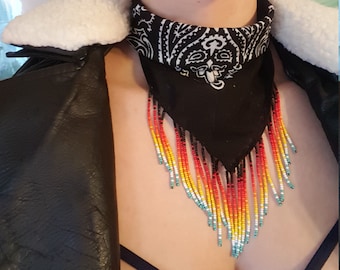 Desert Sunset Beaded Bandana