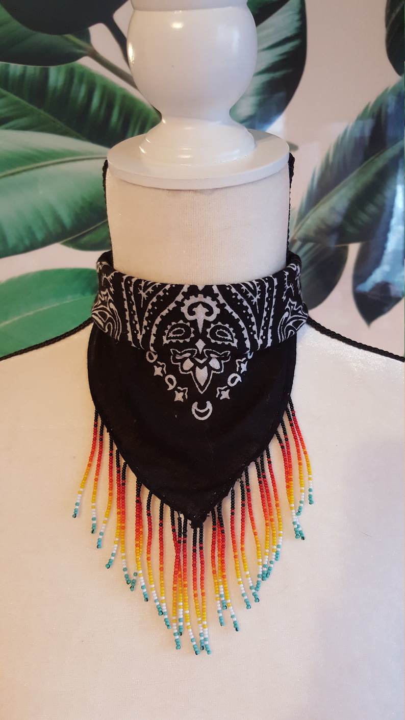 Desert Sunset Beaded Bandana image 4