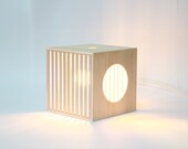 Portable lamp wood