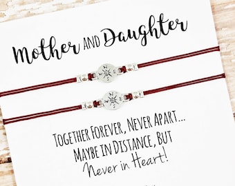 Set of Two Mother Daughter Bracelets | Together Forever | Mom, Daughter Gift Jewelry | Mother's Day | Matching Bracelets | Mom Daughter Set