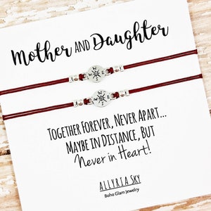 Set of Two Mother Daughter Bracelets | Together Forever | Mom, Daughter Gift Jewelry | Mother&#39;s Day | Matching Bracelets | Mom Daughter Set