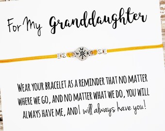 Charm Gift Bracelet with "For My Granddaughter" Card | Granddaughter Gift Bracelet, Granddaughter Birthday, Grandma Granddaughter Gift