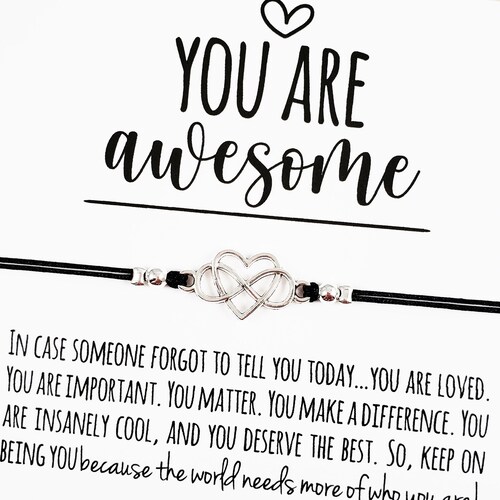 Friendship Bracelet With there for You Card Etsy