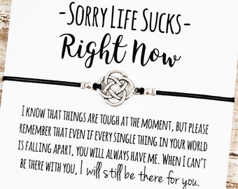 Friendship Bracelet with &quot;There for You&quot; Card | Support, Encouragement, Thinking of You, Here for You, Any Occasion, Best Friend Gift