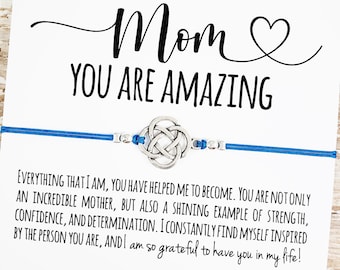 Gift Bracelet with "Mom You Are Amazing" Card | Mother's Day Gift, Mom Bracelet, Mom Birthday Gift, Mother Daughter Gift, Gift for Mom