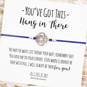 Bracelet d’amitié avec carte « You’ve Got This » | Penser à vous Offrez | Bracelet Meilleur Ami | Toute occasion, soutien, cadeau d’encouragement