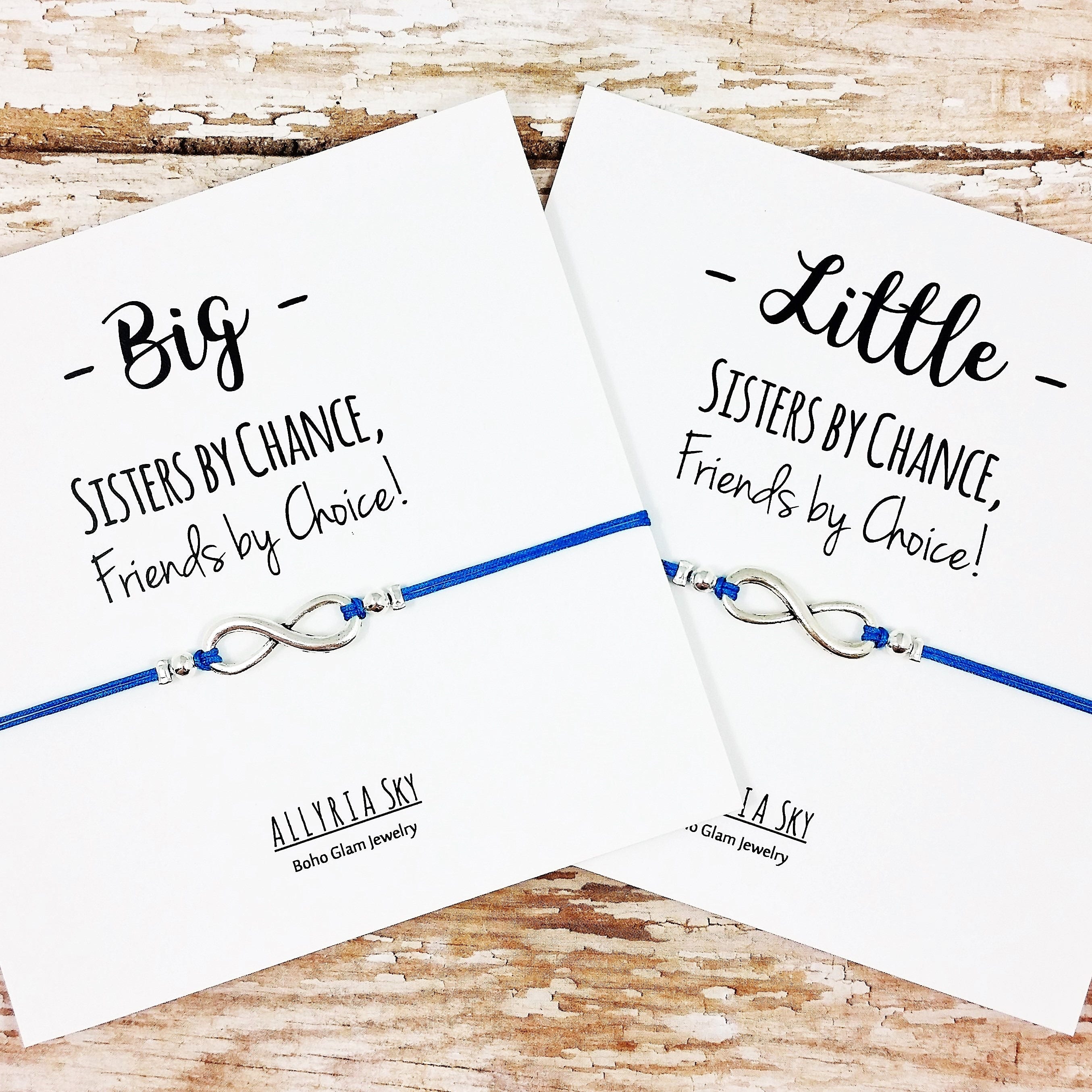 Silver Infinity Sister Bracelet single or Set Sisters by Chance