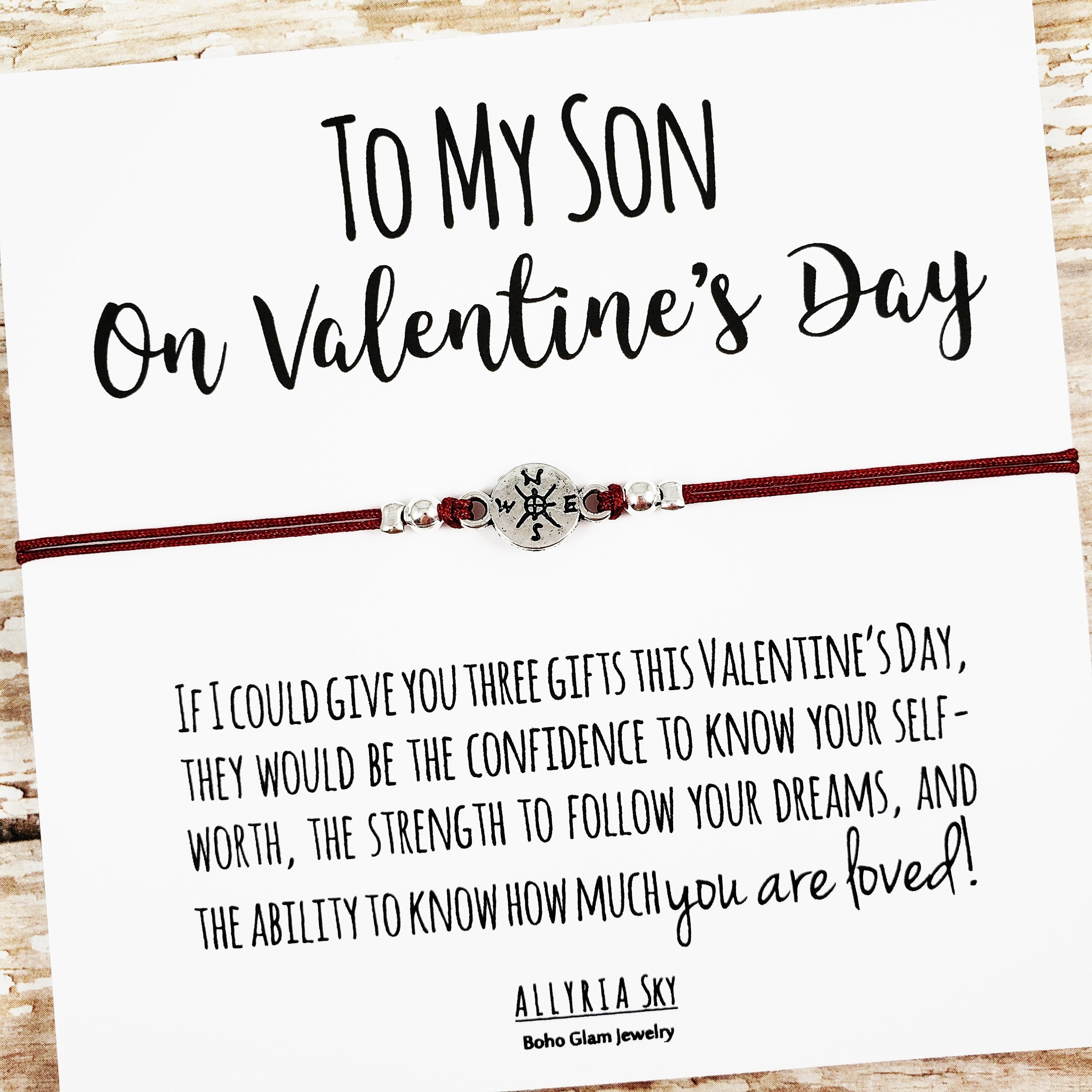 Son Valentine s Day Gift Son Valentine Son Bracelet Son Gift