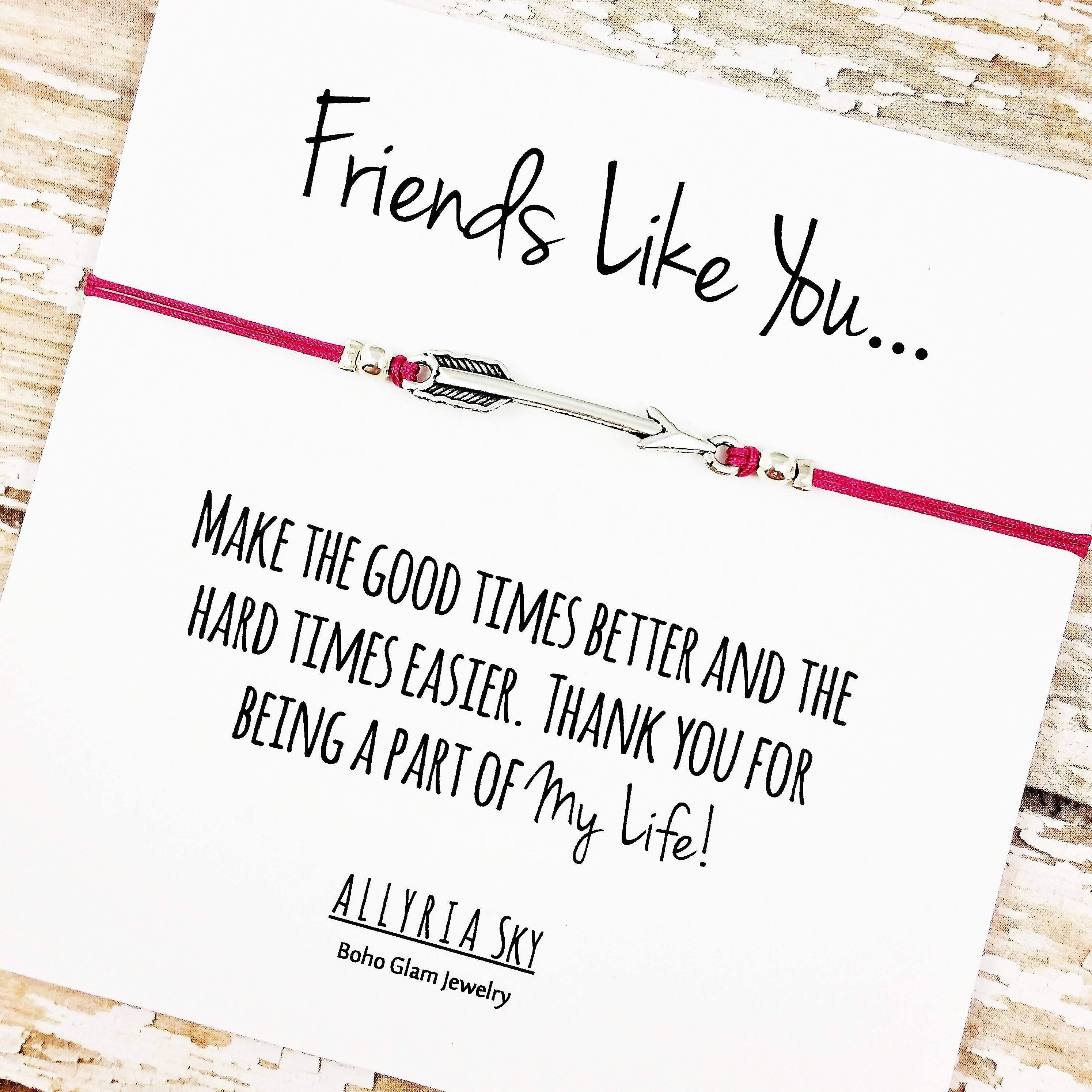 Friendship Bracelet Best Friend Bracelet Friend Thank You Etsy