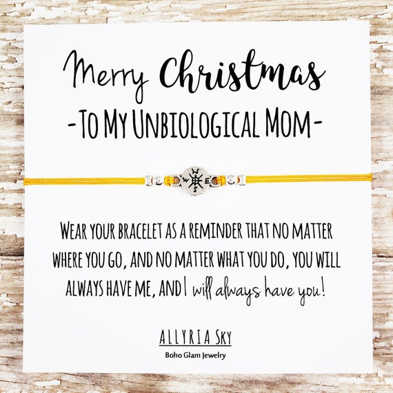 to My Other Mother Christmas Gift for Her - Gift for Mom - Motivational Card - Jewelry Gift Set for Mom - Gift for Stepmom - Christmas Card and