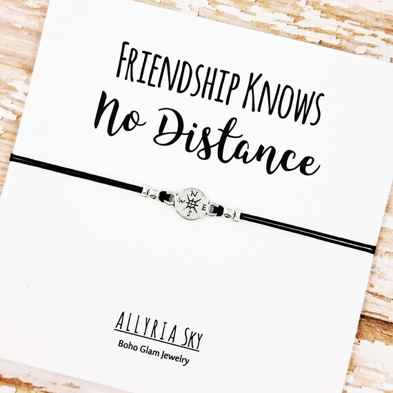 Best Friend Bracelet Long Distance Friend Friendship Bracelet Going Away Gift Friendship Card Goodbye Gift Gift for Best Friend Etsy