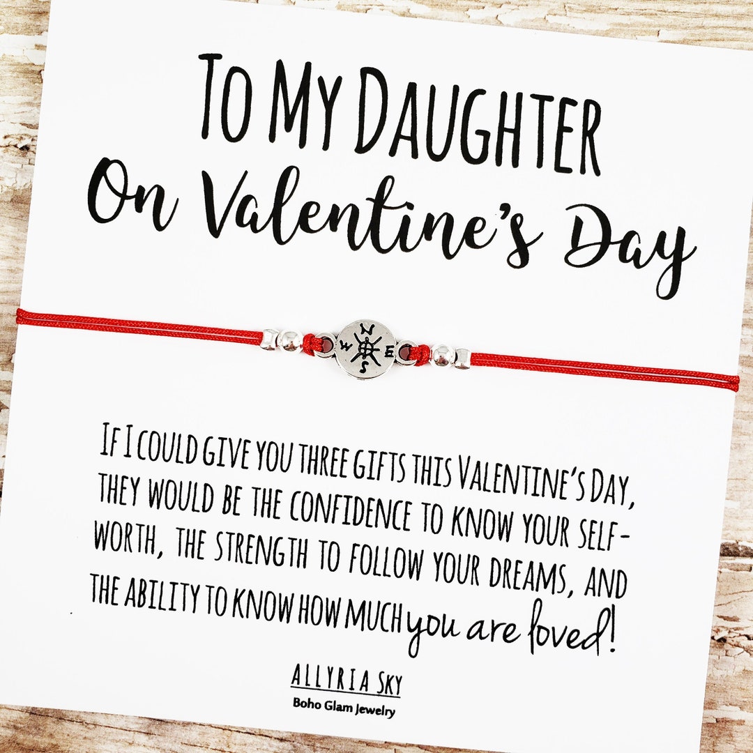 Daughter Valentine's Day Gift, Daughter Bracelet, Daughter Valentine