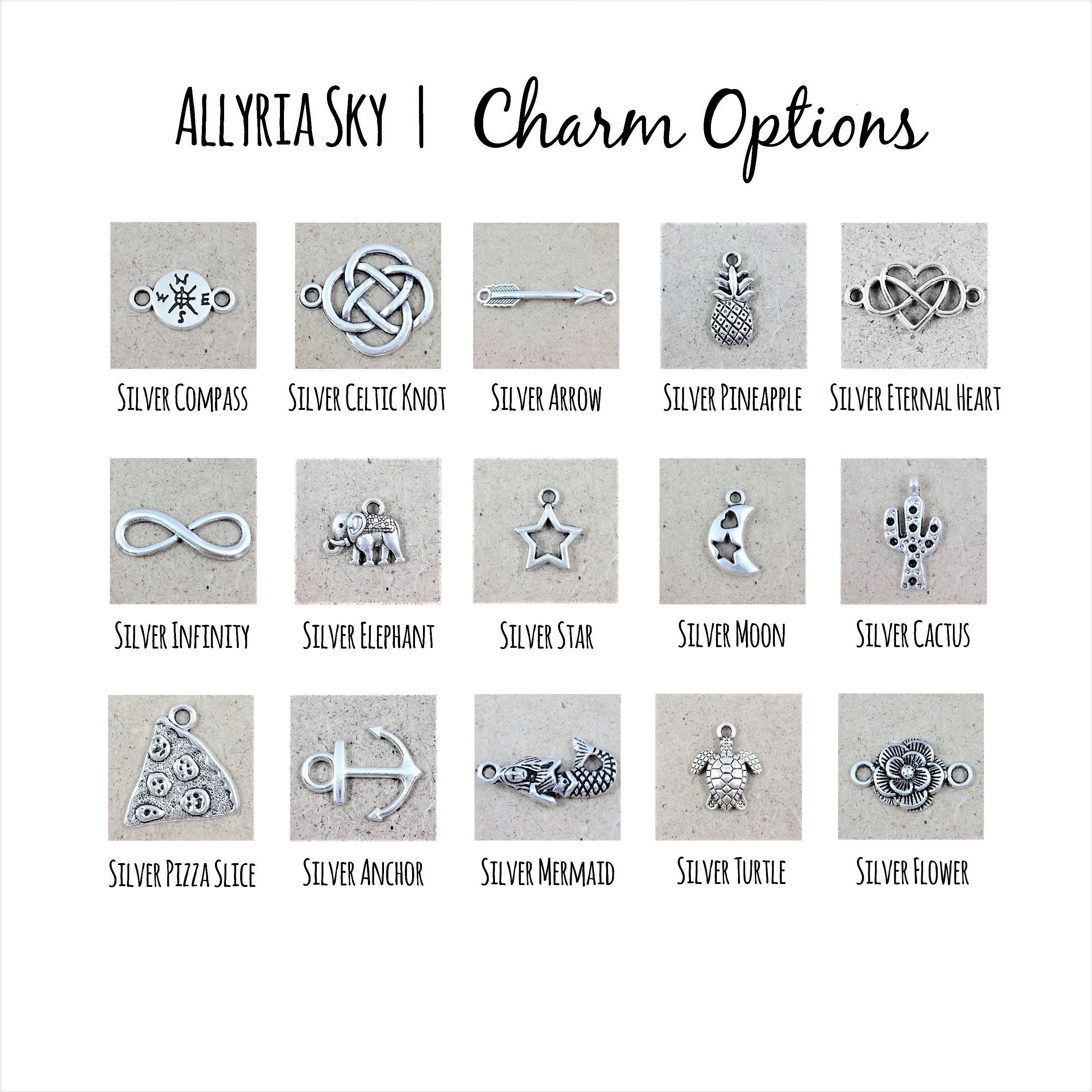 Set of Two Charm Friendship Bracelets With soul Etsy