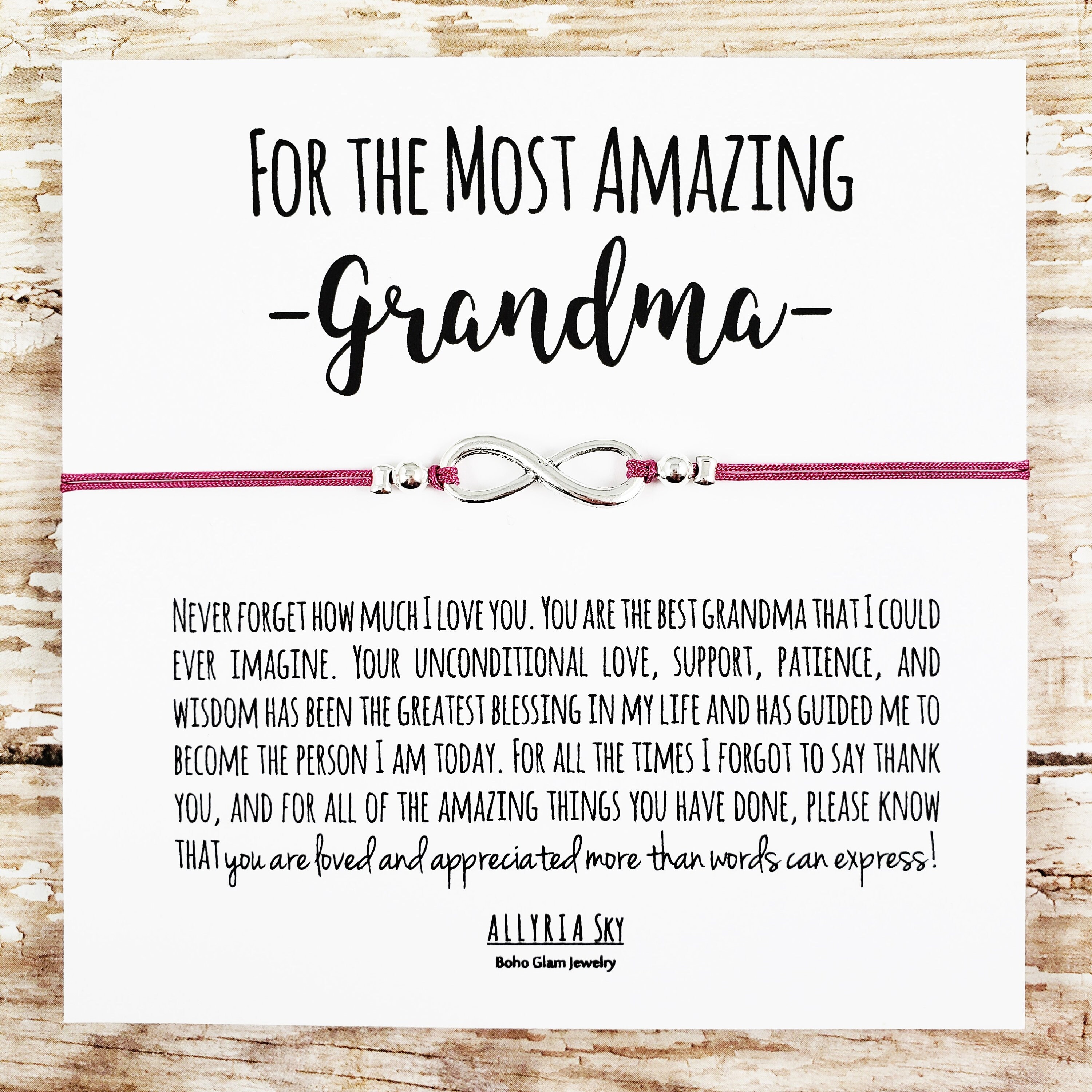 Alotozo Stainless Steel Wallet Card For Grandma - 'To My Great Grandma' Gift From Grandkids