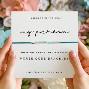My Person Morse Code Bracelet, For My Person, Bestie, Soul Sister, Best Friend Gift Bracelet, Soulmate, Friendship, Anniversary Gift