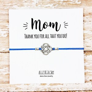 Charm Bracelet With Mom Thank You Card | Mom Bracelet | Gift for Mom ...