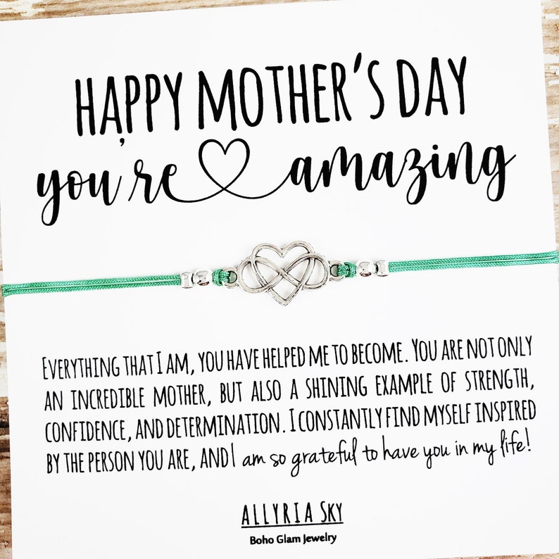 Mom Gift Bracelet With "happy Mother's Day" Card | Mother's Day Gift ...