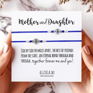 Set of Two Mother Daughter Bracelets | Mom Daughter Best Friends | Mom and Daughter Long Distance | Mother&#39;s Day | Matching Bracelets
