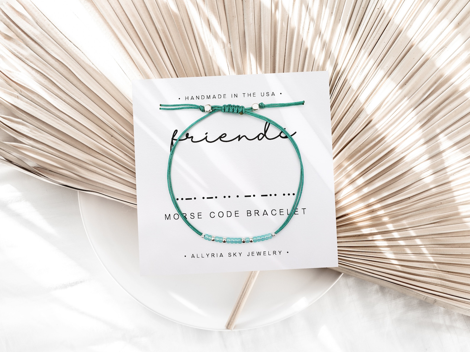 Friends Morse Code Best Friend Gift, Morse Code