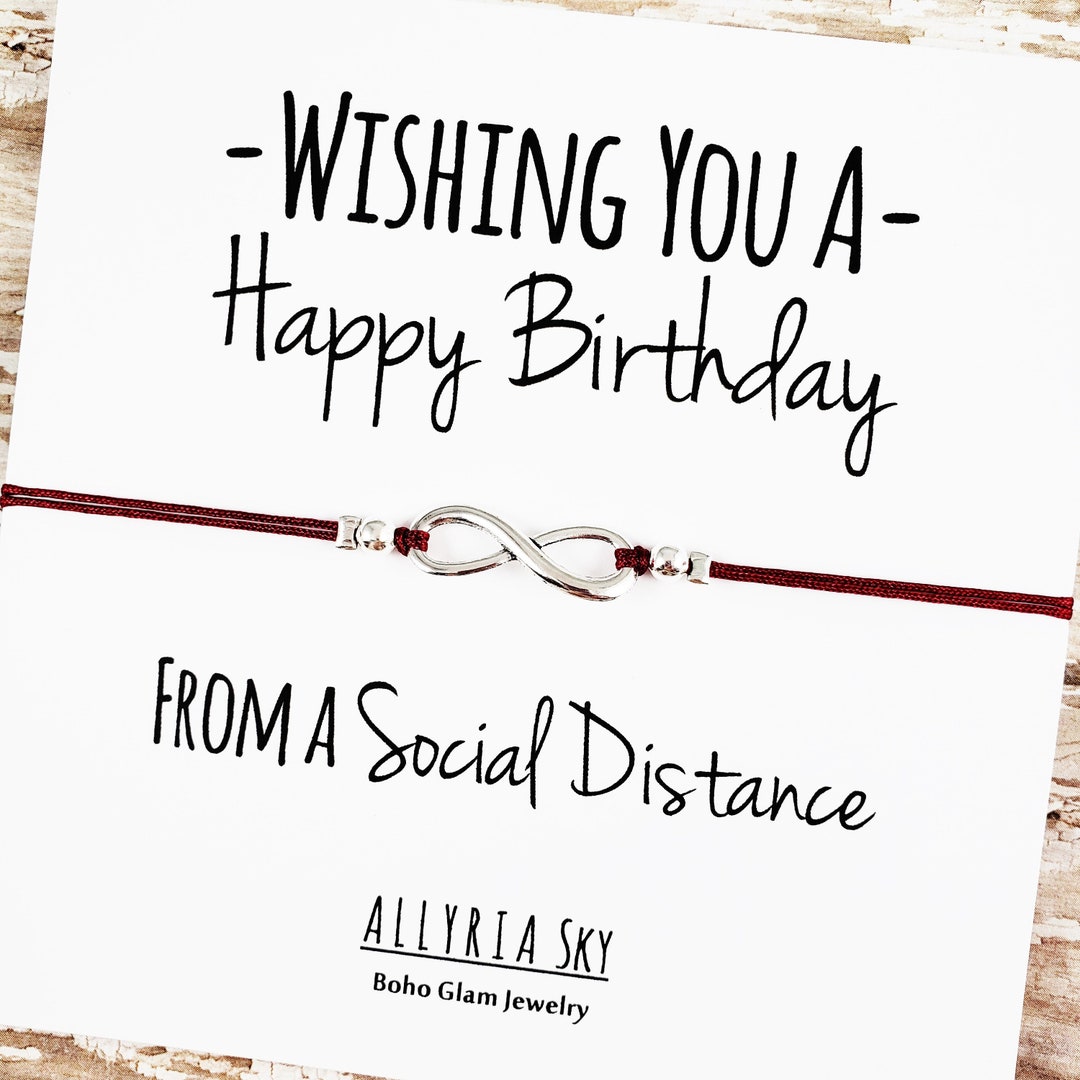 Happy Birthday Social Distance Bracelet and Card | Social Distancing ...