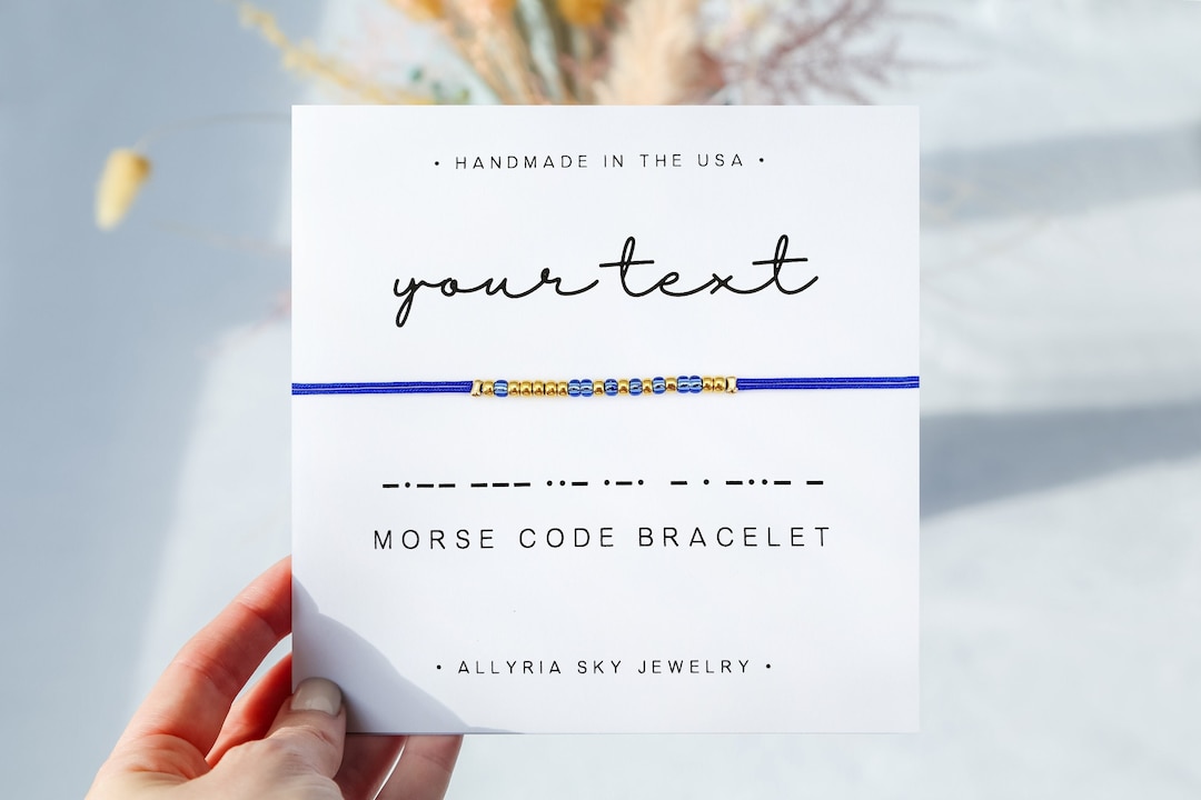 Custom Morse Code Bracelet, Personalized Word or Name Bracelet, Custom ...