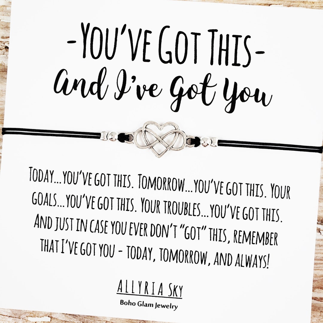 Friendship Bracelet With "you've Got This, I've Got You" Card | Support ...