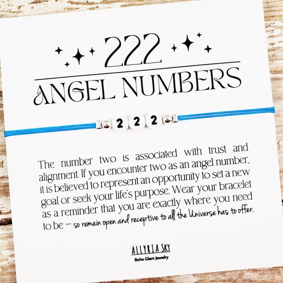 Angel Number Bracelet, 222 Bracelet, 222 Angel Number, Angel