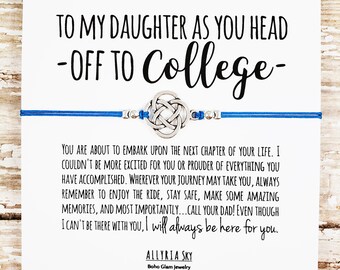 Braccialetto con scritta in lingua inglese To My Daughter in