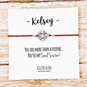 Soul Sister Friendship Bracelet With Personalized Card Best - Etsy