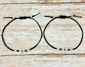 Set of TWO Mother Son Bracelets | No Matter Where No Matter What
