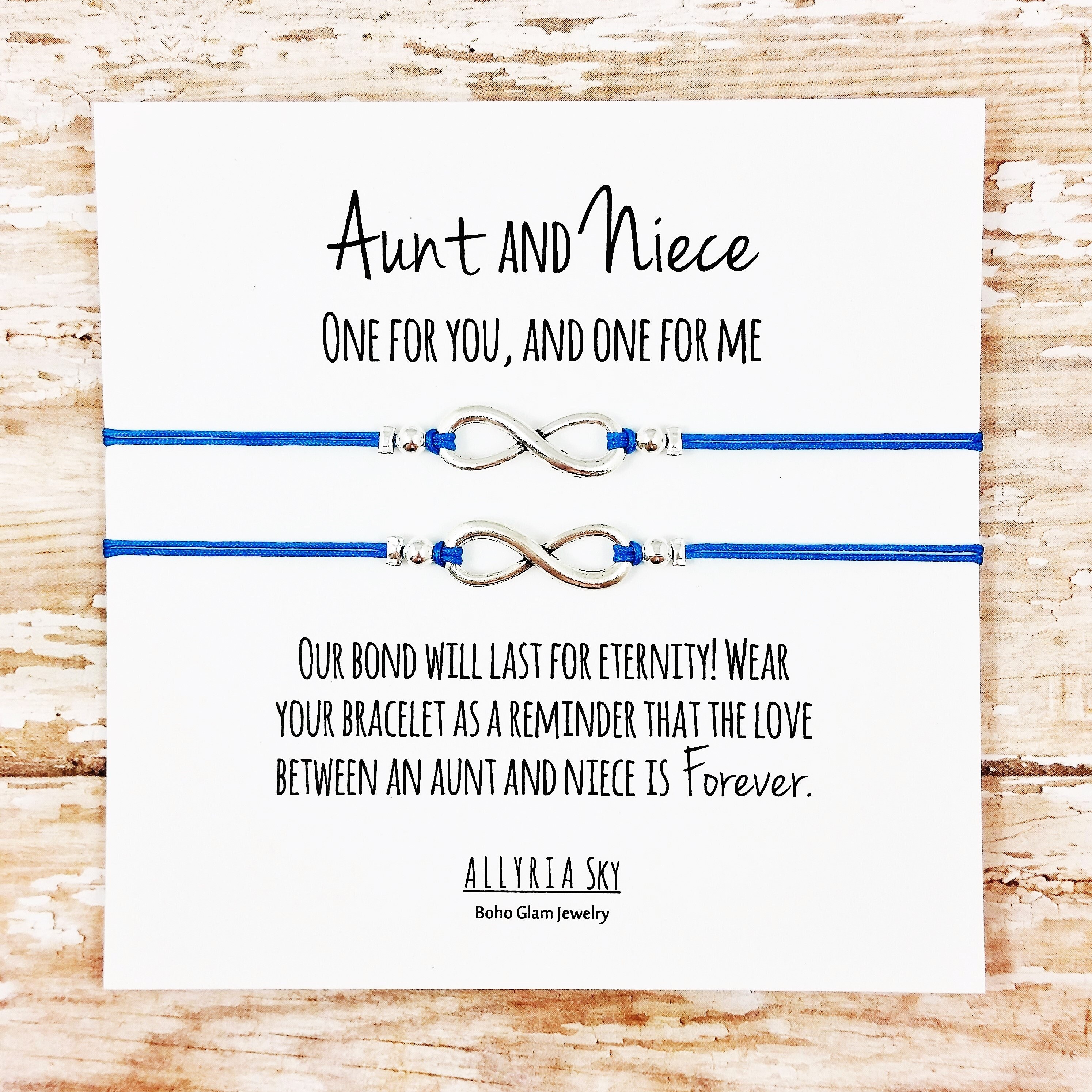 Dainty Aunt Gift Engraved The Love Between an Aunt and Niece Lasts Forever Initial Charm Bracelets Aunt Bracelet Gifts for Women Best Aunt Ever Gifts from Niece Nephew Yoosteel Aunt Gifts from Niece 